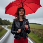 bright-umbrella-empty-lane